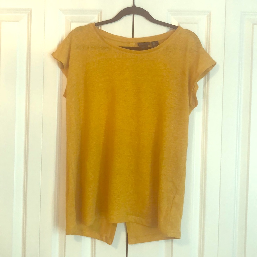 🌻Tahari 🌻 mustard yellow soft linen top